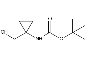 Boc-1-Aminocyclopropylmethanol structure, CAS 107017-73-2