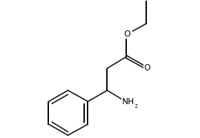 Ethyl 3-amino-3-phenylpropanoate structure, CAS 6335-76-8