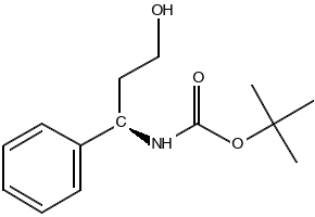 Boc-R-3-Amino-3-phenylpropan-1-ol structure, CAS 158807-47-7