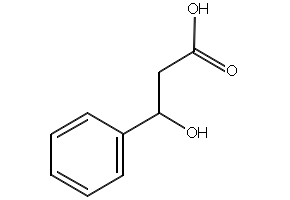 3-Hydroxy-3-phenylpropanoic acid structure, CAS 3480-87-3