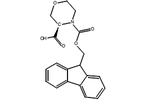 (R)-4-Fmoc-3-morpholinecarboxylic acid structure, CAS 942153-03-9