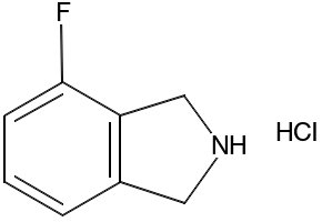4-Fluoroisoindoline hydrochloride structure, CAS 924305-06-6