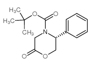 (5R)-N-(Tert-Butoxycarbonyl)-3,4,5,6-tetrahydro-5-phenyl-4(H)-1,4-oxazin-2-one structure, CAS 119878-90-9