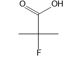 2-Fluoroisobutanoic acid structure, CAS 63812-15-7