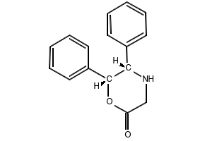 (5S,6R)-5,6-Diphenyl-2-morpholinone structure, CAS 144538-22-7