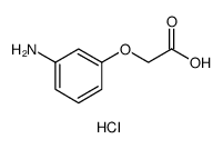 2-(3-Aminophenoxy)acetic acid hydrochloride structure, CAS 860218-66-2
