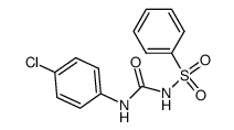 N-((4-Chlorophenyl)carbamoyl)benzenesulfonamide structure, CAS 102607-82-9
