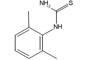 2,6-Dimethylphenylthiourea structure, CAS 6396-76-5