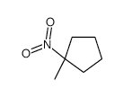 1-Nitro-1-methylcyclopentane structure, CAS 30168-50-4