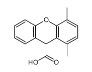 1,4-Dimethyl-9H-xanthene-9-carboxylic acid structure, CAS 108896-85-1