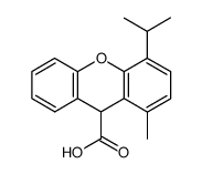 4-Isopropyl-1-methyl-9H-xanthene-9-carboxylic acid structure, CAS 101790-13-0