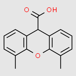 4,5-Dimethyl-9H-xanthene-9-carboxylic acid structure, CAS 108896-86-2
