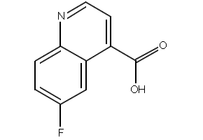 4-Quinolinecarboxylic acid, 6-fluoro- structure, CAS 220844-73-5