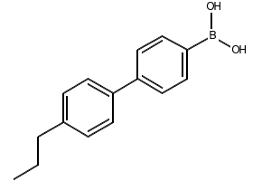 (4'-Propyl[1,1'-biphenyl]-4-yl)boronic acid structure, CAS 153035-56-4