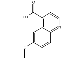 6-Methoxy-4-quinolinecarboxylic acid structure, CAS 86-68-0