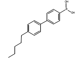 (4'-Pentyl[1,1'-biphenyl]-4-yl)boronic acid structure, CAS 121554-18-5