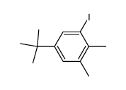 5-tert-Butyl-1-iodo-2,3-dimethylbenzene structure, CAS 5122-21-4