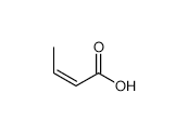 Isocrotonic acid structure, CAS 503-64-0