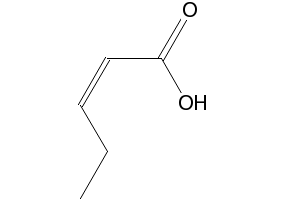 (Z)-Hex-2-enoic acid structure, CAS 1577-28-2