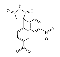 3,3-Bis(4-nitrophenyl)pyrrolidine-2,5-dione structure, CAS 92859-22-8