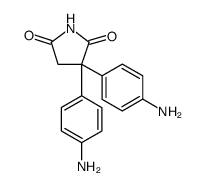 3,3-Bis(4-aminophenyl)pyrrolidine-2,5-dione structure, CAS 92968-56-4