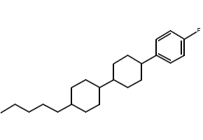 4-[(Trans,trans)-4'-pentyl[1,1'-bicyclohexyl]-4-yl]benzonitrile structure, CAS 85547-03-1
