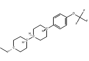 1-[(Trans,trans)-4'-ethyl[1,1'-bicyclohexyl]-4-yl]-4-(trifluoromethoxy)benzene structure, CAS 135734-59-7