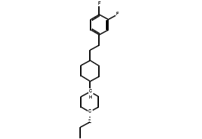 1,2-Difluoro-4-[2-[(trans,trans)-4'-propyl[1,1'-bicyclohexyl]-4-yl]ethyl]benzene structure, CAS 107215-66-7