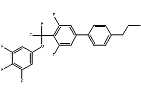 3,5-Difluoro-4-[difluoro(3,4,5-trifluorophenoxy)methyl]-4'-propyl-1,1'-biphenyl structure, CAS 337456-92-5