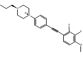 1,2-Difluoro-4-[[4-(trans-4-propylcyclohexyl)phenyl]ethynyl]benzene structure, CAS 121118-73-8