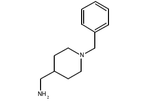 (1-Benzyl-4-piperidinyl)methylamine structure, CAS 88915-26-8