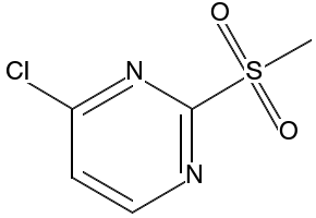 Pyrimidine, 4-chloro-2-(methylsulfonyl)- structure, CAS 97229-11-3