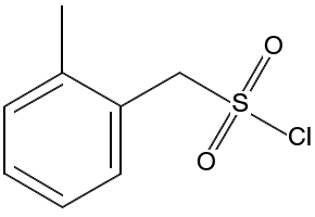 Benzenemethanesulfonylchloride, 2-methyl- structure, CAS 92614-55-6