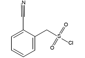 (2-CYANOPHENYL)METHANESULFONYL CHLORIDE structure, CAS 51045-34-2