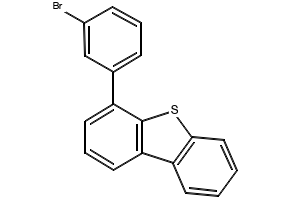 4-(3-Bromophenyl)dibenzothiophene structure, CAS 1084334-28-0
