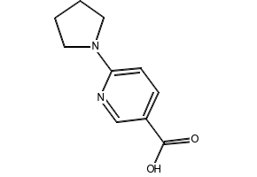 6-(1-Pyrrolidinyl)nicotinic acid structure, CAS 210963-95-4