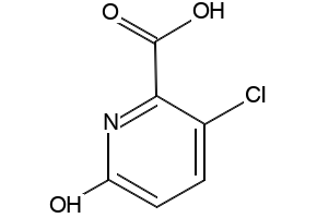 3-Chloro-6-hydroxy-2-Pyridinecarboxylic acid structure, CAS 68160-46-3