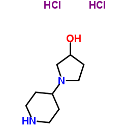 1-(4-Piperidinyl)-3-pyrrolidinol structure, CAS 184969-05-9