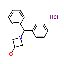1-(Diphenylmethyl)-3-hydroxyazetidine hydrochloride structure, CAS 90604-02-7