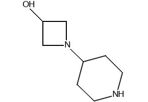 1-(4-Piperidinyl)-3-azetidinol structure, CAS 1147423-04-8