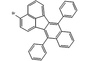 3-Bromo-7,12-diphenylbenzo[k]fluoranthene structure, CAS 187086-32-4