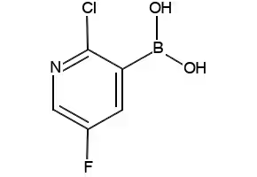 2-Chloro-5-fluoropyridine-3-boronic acid structure, CAS 913373-43-0