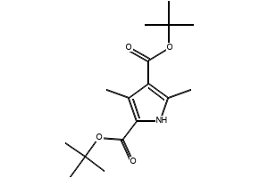1H-Pyrrole-2,4-dicarboxylicacid, 3,5-dimethyl-, 2,4-bis(1,1-dimethylethyl) ester structure, CAS 94461-44-6