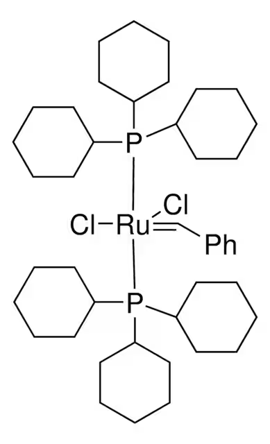 Benzylidene-bis(tricyclohexylphosphine)dichlororuthenium structure, CAS 172222-30-9