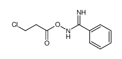 N-((3-Chloropropanoyl)oxy)benzimidamide structure, CAS 10560-64-2