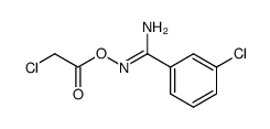 3-Chloro-N-(2-chloroacetoxy)benzimidamide structure, CAS 93048-81-8