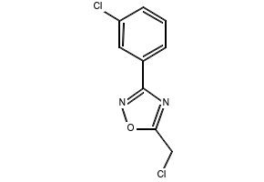 5-(Chloromethyl)-3-(3-chlorophenyl)-1,2,4-oxadiazole structure, CAS 51802-78-9