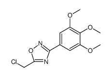 5-(Chloromethyl)-3-(3,4,5-trimethoxyphenyl)-1,2,4-oxadiazole structure, CAS 91721-50-5