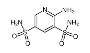 2-Aminopyridine-3,5-disulfonamide structure, CAS 1437-47-4