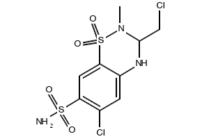 6-Methyl-3,4-dihydro-2H-pyrido[2,3-e][1,2,4]thiadiazine-7-sulfonamide 1,1-dioxide structure, CAS 3751-43-7